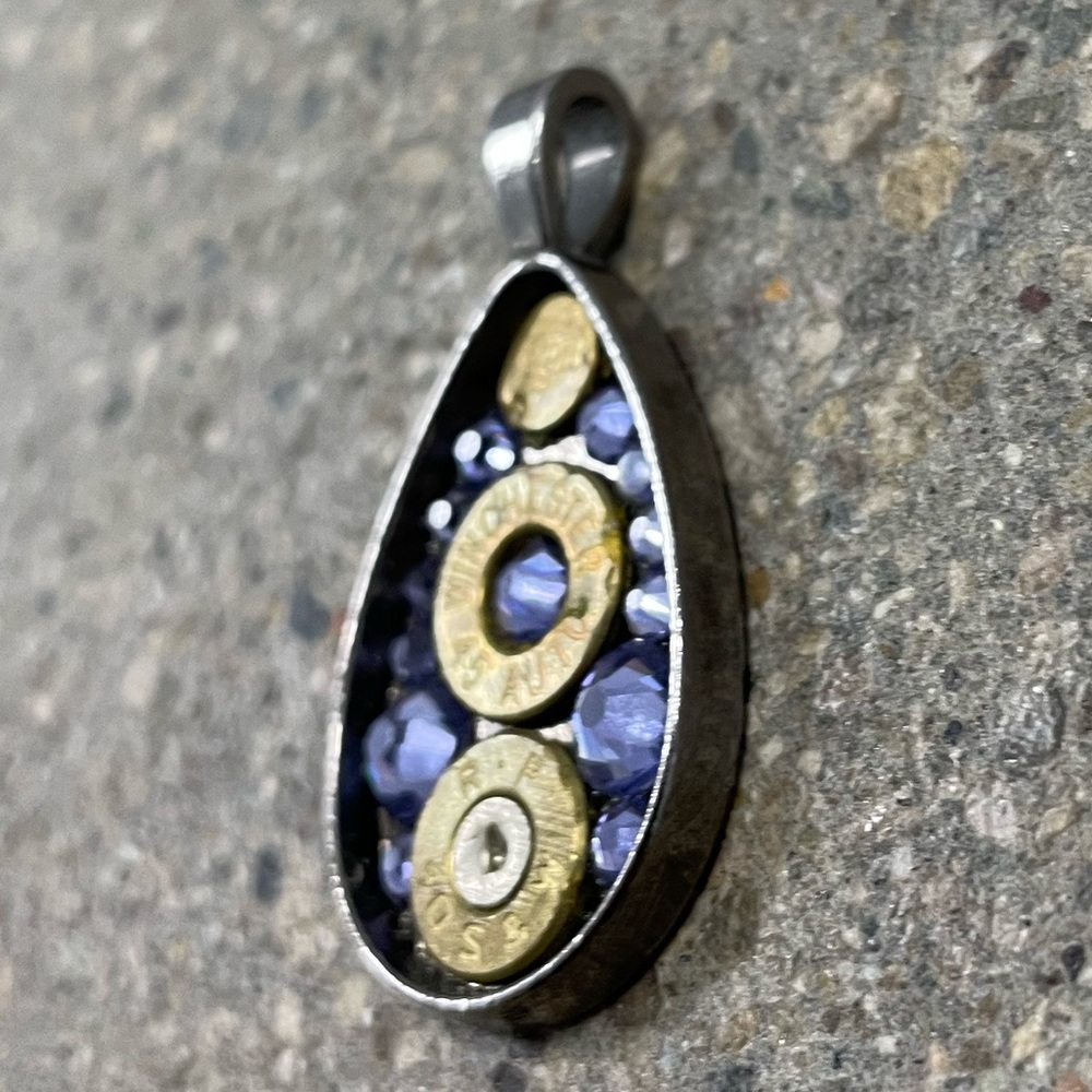Shotgun Shell Pendant, Swarovski Elements, Made I… - image 5